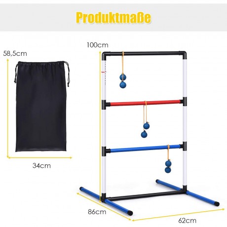 COSTWAY® Leitergolf-Set mit eingebautem Score-Tracker Лестничный набор для гольфа со встроенным счетчиком очков