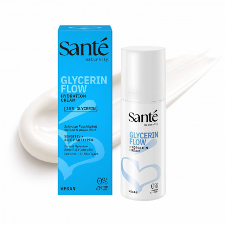 SANTE Santé Glycerin Flow Cream, 50 ml, Санте Увлажняющий крем для лица Glycerin Flow с глицерином, 50 мл