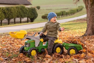 Rolly Toys ROLLY TOYS Rolly Schaufellader John Deere mit Anhanger ROLLY TOYS Одноковшовый погрузчик John Deere с прицепом