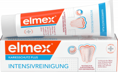 elmex Zahnpasta Kariesschutz Plus, Intensivreinigung, 50 ml, Зубная паста Kariesschutz Plus Intensivreinigung для интенсивного очищения и удаления окрашиваний, 50 мл