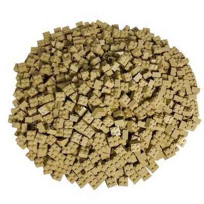 LEGO LEGO 2x2 Steine Beige - 250 Stuck - Tan bricks 3003 LEGO 2x2 кирпичи бежевые — 250 штук — коричневые кирпичи 3003