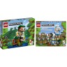 LEGO 2er Set НАБОР ЛЕГО: Minecraft 21174 Современный домик на дереве + 21188 Деревня Ламы