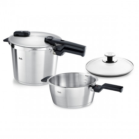 Fissler Fissler Schnellkochtopf Set 2 tlg. VITAQUICK silber Набор скороварок Fissler, 2 предмета.