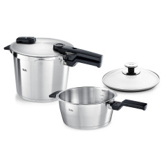 Fissler Fissler Schnellkochtopf Set 2 tlg. VITAQUICK silber Набор скороварок Fissler, 2 предмета.