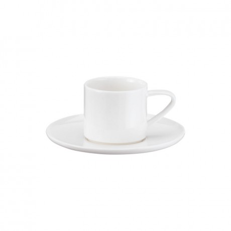 ASA SELECTION ASA A Table Weiss Espressotasse mit Untertasse - stapelbar 0,06 L Чашка для эспрессо ASA A Table Weiss с блюдцем, штабелируемая, 0,06 л
