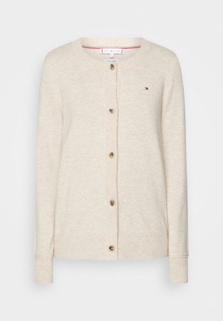 Tommy Hilfiger CARDIGAN Cardigan white dove heather КАРДИГАН кардиган белый голубь вереск