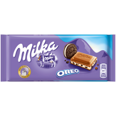 Milka Oreo Альпийский молочный шоколад с печеньем и ароматом ванили 100г