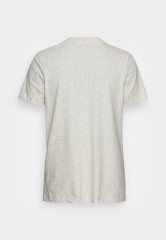 Tommy Hilfiger Print T-shirt heathered oatmilk футболка с принтом овсяное молоко