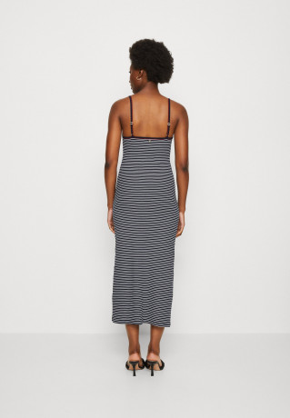 Tommy Hilfiger SLIM MINI STRAPPY MIDI  Jumper dress desert sky/ecru SLIM MINI STRAPPY MIDI Платье-джемпер небо пустыни/экрю