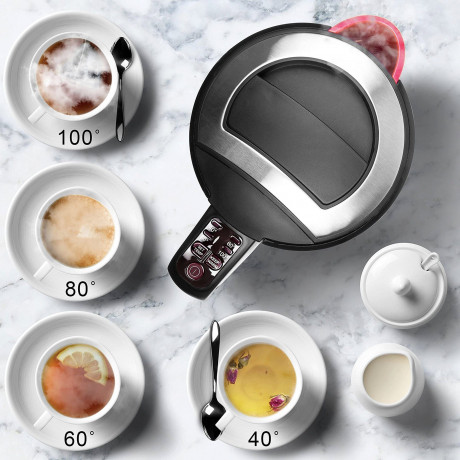 Duronic Duronic Wasserkocher, EK30 BK Wasserkocher 3000 Watt, 1,5 L, Thermostat Warmhaltefunktion  Чайник Duronic, чайник EK30 BK 3000 Вт, 1,5 л, термостат, функция поддержания тепла