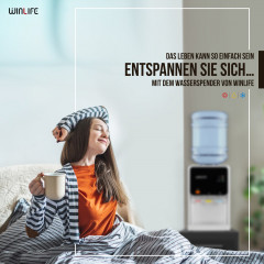WINLIFE WINLIFE Heisswasserspender Kaltwasserpender Getrankespender fur heisse kalte Getranke 5 bis 20L, Elektrischer Mini Warmwasserspender  WINLIFE диспенсер для горячей воды, диспенсер для холодной воды, диспенсер для горячих холодных напитков от 5 до 