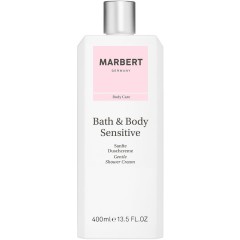 Marbert (Марберт)  Bath &amp; Body Bath &amp; Shower Gel Гель для душа Sensitive, + Rich Body Lotion Лосьон для тела 50 мл / 400 мл