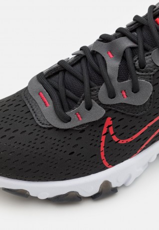 Nike Sportswear REACT VISION SC UNISEX Sneaker low black/university red/iron grey/white REACT VISION SC UNISEX Низкие кроссовки женские черный/университетский красный/железно-серый/белый