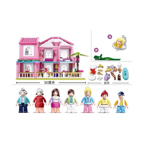 Sluban Klemmbausteine Luxusvilla (896 Teile) Роскошная вилла (896 шт.)