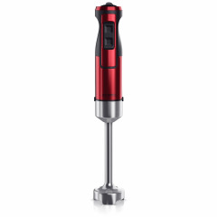 Arendo Arendo Stabmixer, 1000 W, Edelstahl Purierstab in rot Handmixer mit stufenloser Regelung  Ручной блендер Arendo, 1000 Вт, очищающий стержень из нержавеющей стали красного цвета ручной миксер с бесступенчатым управлением