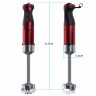 Arendo Arendo Stabmixer, 1000 W, Edelstahl Purierstab in rot Handmixer mit stufenloser Regelung  Ручной блендер Arendo, 1000 Вт, очищающий стержень из нержавеющей стали красного цвета ручной миксер с бесступенчатым управлением