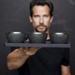 Bitz Bitz Gastro black / bronze Kabarett-32x11x6 cm Set 4-tlg. Bitz Gastro черный/бронза Cabaret-32x11x6 см Набор из 4 шт.