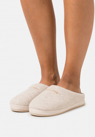 Tommy Hilfiger HOME SLIPPER FELT Mules beige ВОЙЛОК ДЛЯ ДОМАШНИХ ТАПОЧЕК Мюли бежевый
