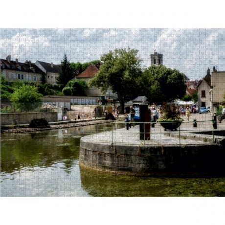 CALVENDO Puzzle CALVENDO Puzzle Hafeneingang Clamecy Пазл CALVENDO Puzzle Вход в порт Clamecy