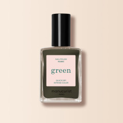 Manucurist Green Nagellack Khaki 15ml, Лак для ногтей Khaki (Франция), стойкое покрытие без сколов, безопасная растительная формула 9 Free, 15мл