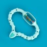 Curaprox Baby-Beissring mit Rassel Lernzahnburste Детское кольцо для прорезывания зубов с обучающей зубной щеткой-погремушкой