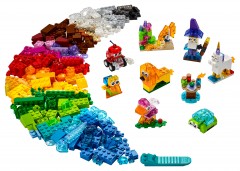 Lego Kreativ-Bauset mit durchsichtigen Steinen Креативный строительный набор из прозрачных кубиков