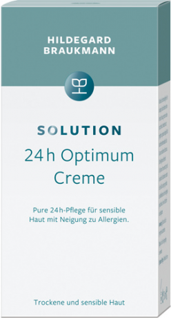 Hildegard Braukmann SOLUTION 24h Optimum Creme, 50 ml, Hildegard Braukmann крем-уход для лица 24 часа для чувствительной и сухой кожи, для женщин и мужчин, 50 мл