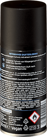 Balea MEN Deospray Dark Elegance, 150 ml, Дезодорант Dark Elegance с ароматом амбры и бергамота, 150 мл