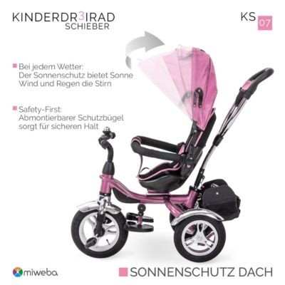 Miweba Kinderwagen Buggy Dreirad KS07 Schieber Трехколесная коляска KS07 слайдер