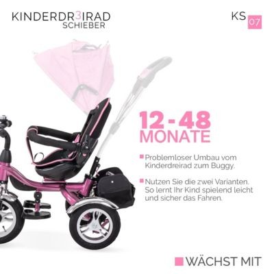 Miweba Kinderwagen Buggy Dreirad KS07 Schieber Трехколесная коляска KS07 слайдер