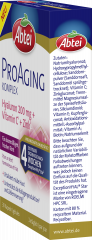 Abtei ProAging Komplex Hyaluron 200mg + Vitamin C + Zink 30 Kapseln (16,3 g), Abtei Капсулы с гиалуроновой кислотой 200 мг, витамином C и цинком для свежего и ровного тона кожи, 30 капсул (16,3 г)