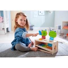 Haba Klang-Klopfbank Froschkonzert Klang-Klappbank Концерт лягушки