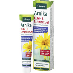 Kneipp Arnika Kuehl- und Schmerz Gel, 45 g, Kneipp лекарственный охлаждающий гель с 25% настойкой арники при ушибах и растяжениях, 45 г