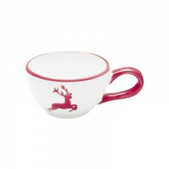 Gmundner Keramik Gmundner Keramik Rubinroter Hirsch Mokka-/Espresso-Obertasse glatt 0,06 L / h: 4,1 cm Gmundner Ceramics Ruby Red Deer Чашка для мокко/эспрессо, гладкая, 0,06 л / высота: 4,1 см