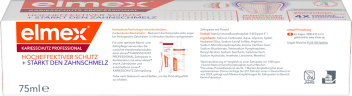 elmex Zahnpasta Kariesschutz Professional, 75 ml, Зубная паста Kariesschutz Professional с нейтрализатором сахарных кислот для защиты от кариеса, 75 мл