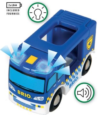 BRIO Polizeiwagen mit Licht und Sound Полицейская машина со светом и звуком