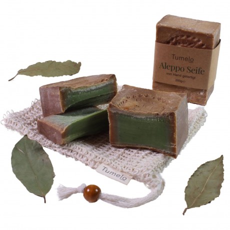 Tumelo Original Aleppo Seife 200g, Naturseife  Мыло Original Aleppo 200г, натуральное мыло