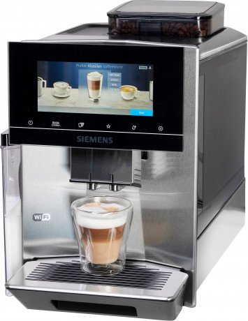 SIEMENS SIEMENS Kaffeevollautomat EQ900 TQ903D43, Home Connect App, baristaMode, superSilent, 6,8” Full-Touch-Display Полностью автоматическая кофемашина SIEMENS EQ900 TQ903D43, приложение Home Connect, режим baristaMode, супертихая работа, полностью сен