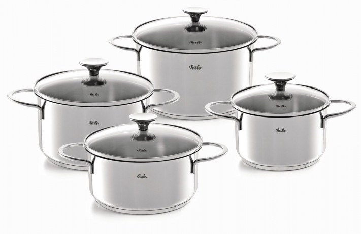 Fissler Fissler Topfset 4-tlg.COPENHAGEN silber Набор горшков Fissler 4 шт.КОПЕНГАГЕН