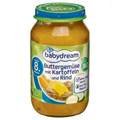 babydream Bio Menu Buttergemuse mit Kartoffeln и Rind 220 г