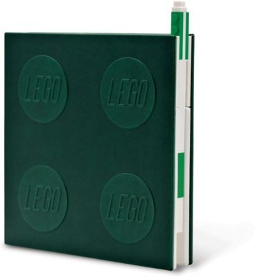 LEGO Notizheft LEGO, verschliessbar, inkl. Gelstift, grun Блокнот LEGO, запираемый, с гелевой ручкой, зеленый