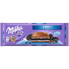 Milka Oreo Альпийский молочный шоколад с печеньем и ароматом ванили 300г