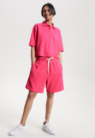 Tommy Hilfiger MODERN RELAXED HALF SLEEVE Polo shirt bright cerise pink MODERN RELAXED HALF SLEEVE Рубашка поло ярко-вишнево-розовый