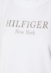 Tommy Hilfiger Print T-shirt optic white футболка с принтом оптический белый