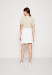 Tommy Hilfiger STRAIGHT SKIRT Denim skirt white ПРЯМАЯ ЮБКА Джинсовая юбка белый