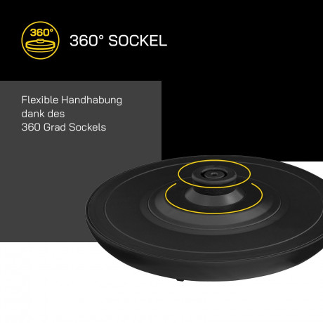 Gutfels Gutfels Wasserkocher WATER 3020, 1.5 l, 2200 W, Doppelwandiges Edelstahl, integrierter Filter, 360° Sockel Чайник Gutfels WATER 3020, 1,5 л, 2200 Вт, нержавеющая сталь с двойными стенками, встроенный фильтр, основание на 360°