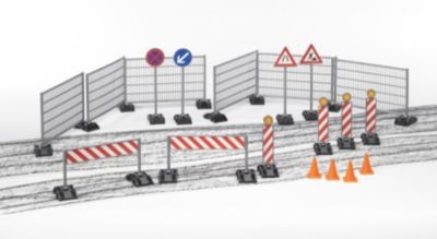 Bruder bworld Zubehor Baustellenset набор аксессуаров для строительной площадки bworld