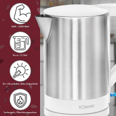 BOMANN BOMANN Wasserkocher WKS 3002 CB schwarz Чайник BOMANN WKS 3002 CB