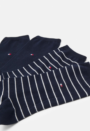 Tommy Hilfiger WOMEN SOCK SMALL STRIPE 2 PACK Socks midnight blue ЖЕНСКИЕ НОСКИ С МАЛЕНЬКИМИ ПОЛОСКАМИ, 2 УПАКОВКИ Носки темно-синий