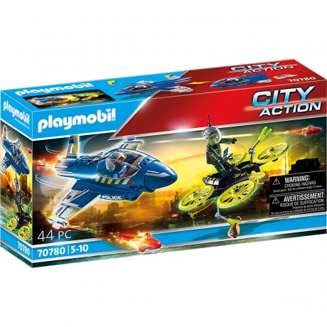 PLAYMOBIL PLAYMOBIL 70780 Polizei-Jet: Drohnen-Verfolgung PLAYMOBIL 70780 Полицейский самолет: погоня за дроном